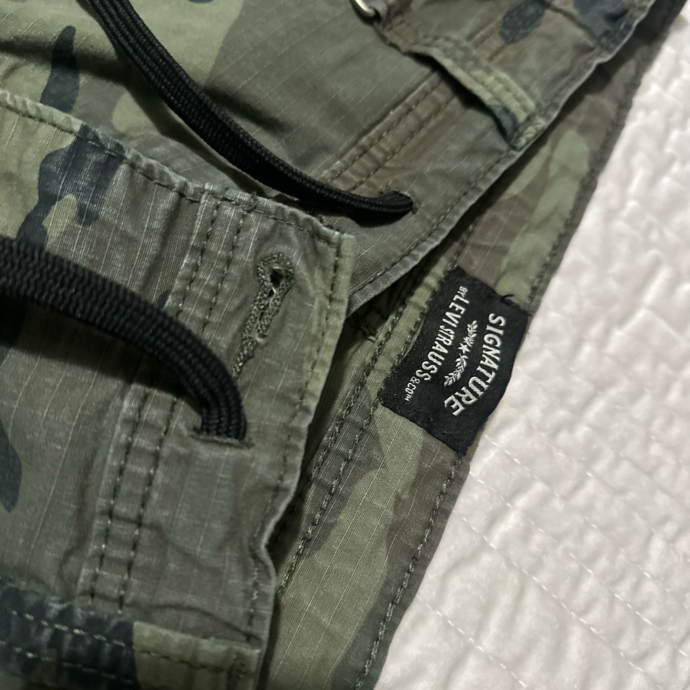 Camouflage Pants with Black Side Stripes - Picture 3 of 4